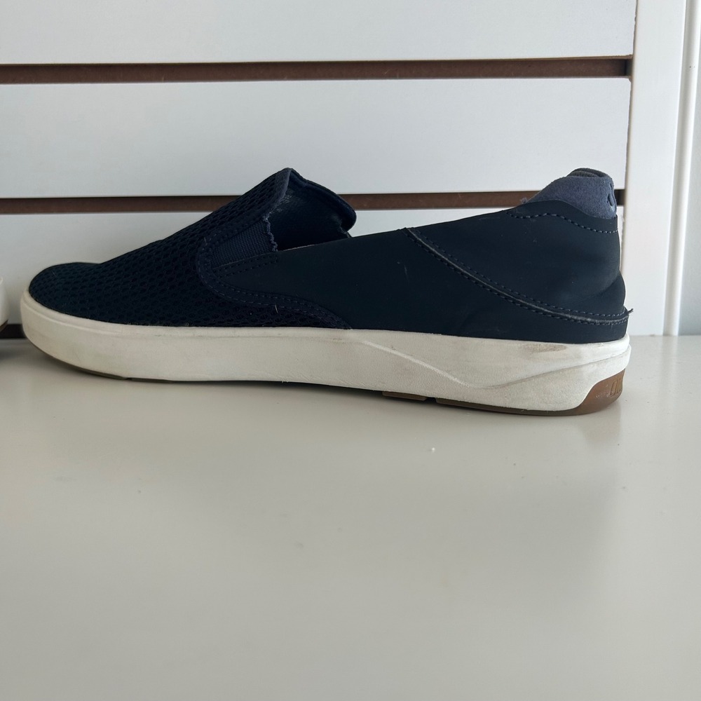 Olukai Lae'ahi Mens Navy Blue Mesh Slip On Shoes Comfort Casual Sneakers size 13 - Picture 8 of 9